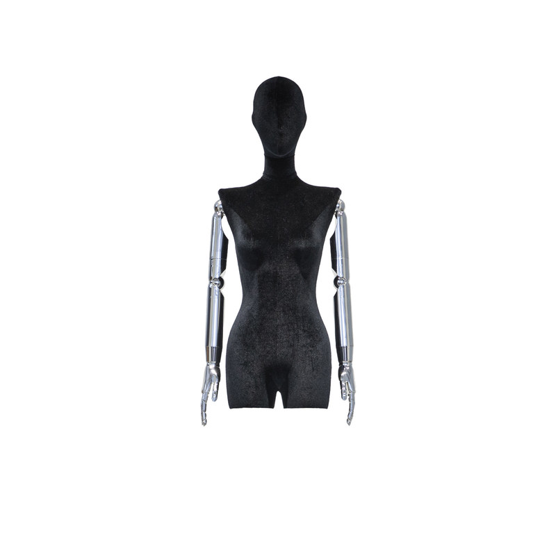 ইলেক্ট্রোপ্লেটেড বাহু অর্ধেক শরীর প্রদর্শন ম্যানকেন একাধিক রঙের মহিলা